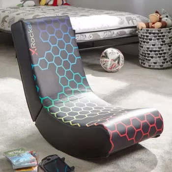 Žaidimų kėdė X Rocker Neo Hex Edition – paminkštinta sėdynė ir atlošas, 410 mm plotis, 855 mm gylis, 650 mm aukštis