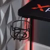 X Rocker Cougar XL pilkas – tiesus žaidimų stalas su metaliniu rėmu