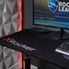 X Rocker Cougar XL pilkas – tiesus žaidimų stalas su metaliniu rėmu