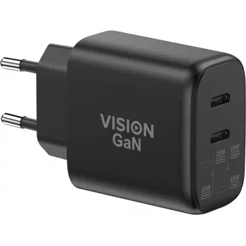VISION TC-PUSBCEU/65 USB maitinimo adapteris telefonams ir planšetėms
