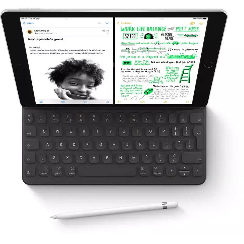 Planšetinis kompiuteris Apple iPad 10,2 colio (25,9 cm) 256 GB Wi‑Fi (802.11ac) A13, iPadOS 15, Pilka, 8 MP/12 MP
