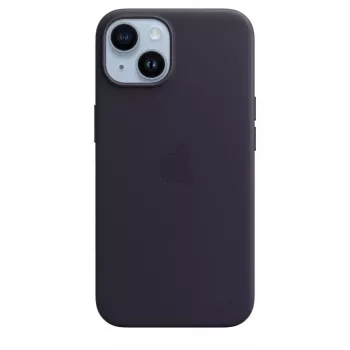 Odinė MagSafe dėklas Apple iPhone 14 — Violetinė, tinka 6,1 colio