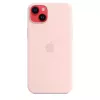 Silicone dėklas Apple iPhone 14 Plus MagSafe Chalk Pink