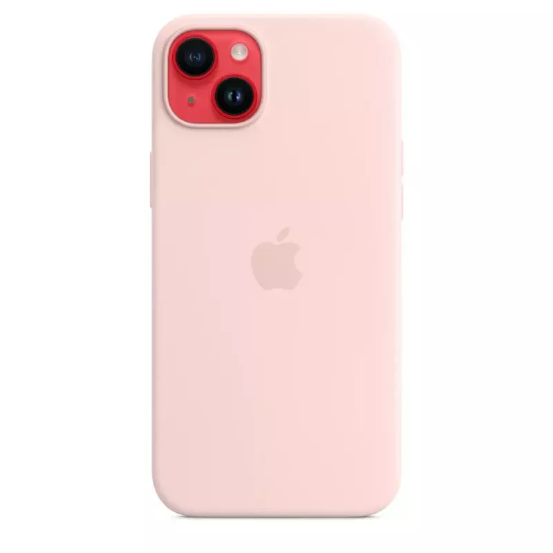 Silicone dėklas Apple iPhone 14 Plus MagSafe Chalk Pink