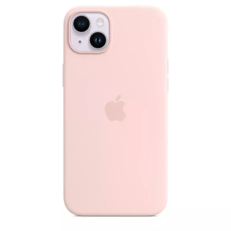 Silicone dėklas Apple iPhone 14 Plus MagSafe Chalk Pink
