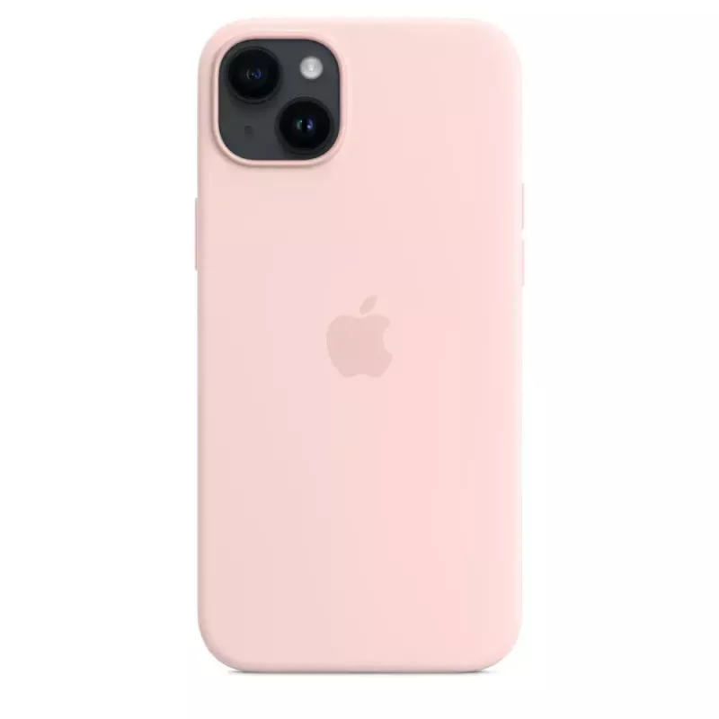 Silicone dėklas Apple iPhone 14 Plus MagSafe Chalk Pink
