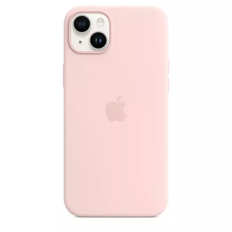 Silicone dėklas Apple iPhone 14 Plus MagSafe Chalk Pink