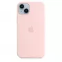 Silicone dėklas Apple iPhone 14 Plus MagSafe Chalk Pink