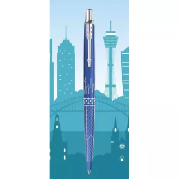 Parker Jotter Special Edition Global Icons Sydney Blue – mėlynas segtukinis tušinukas