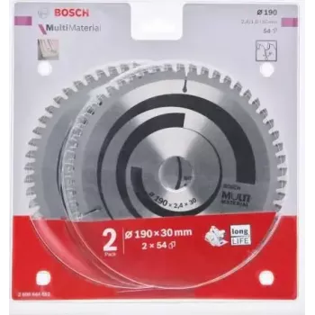 Pjūklo diskas Bosch Multi Material 190x30x2,4/1,8 mm 54T (2608644652)