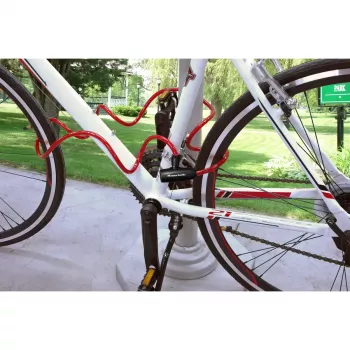 Kabelinė spyna MASTER LOCK 1,8 m 8 mm su raktu, įvairių spalvų