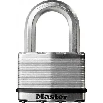 Spyna MASTERLOCK M5EURDCC 9 saugumo lygio, grūdinto plieno kilpa, žalvarinis korpusas