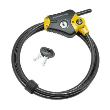 Kabelinė spyna MASTERLOCK 8420EURD – reguliuojamas 10 mm plieninis kabelis, P22724