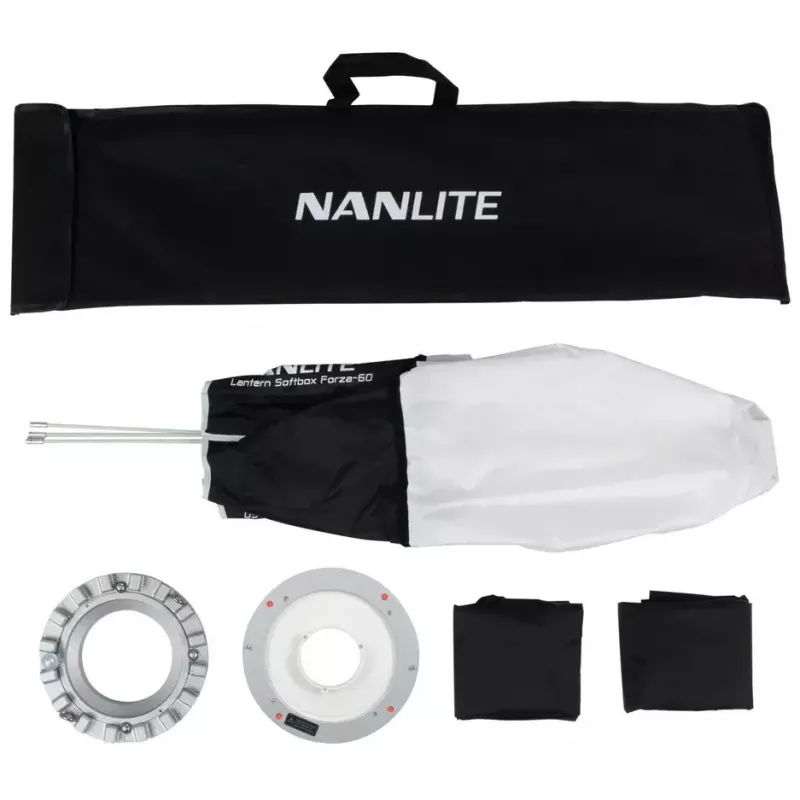 Nanlite LT-FZ60 šviesos modifikatorius sidabrinis baltas 45 cm skersmens