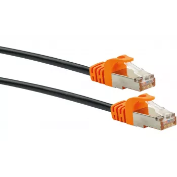 Tinklo kabelis Schwaiger CKO7020 531 RJ-45 Cat7 2m juodas oranžinis