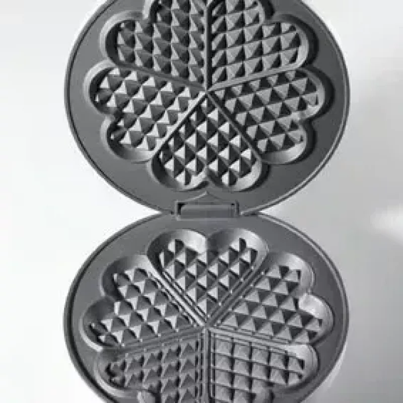 Vafelinė Cloer 1629 5 širdelės formos vafliai 930 W juoda metalinė
