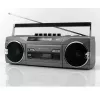 Nešiojamas kasečių grotuvas Soundmaster SRR80TI su DAB+ ir FM, LCD ekranu, 3 W RMS, 3,5 mm ausinėms, baterija/230V