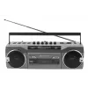 Nešiojamas kasečių grotuvas Soundmaster SRR80TI su DAB+ ir FM, LCD ekranu, 3 W RMS, 3,5 mm ausinėms, baterija/230V