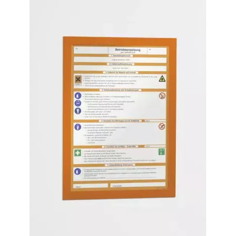 Magnetinis rėmelis Durable DURAFRAME A4 oranžinis