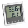 Skaitmeninis drėgmės ir temperatūros matuoklis TFA-Dostmann 30.5010 pilkai sidabrinis