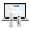 Belaidis aplinkos jutiklis TFA Dostmann WeatherHub – drėgmė ir temperatūra, Wi‑Fi, AC / baterijos (AA), 40×28×104 mm