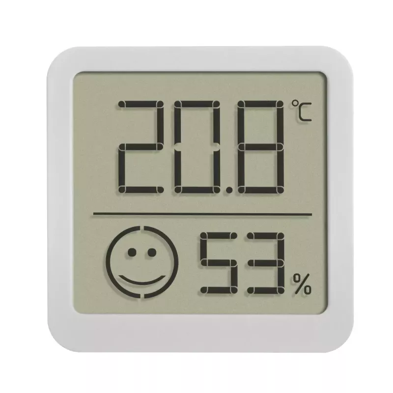 Skaitmeninis termometras TFA-Dostmann 30.5053.02 patalpų ir lauko temperatūrai bei drėgmei, sidabrinis baltas