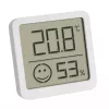 Skaitmeninis termometras TFA-Dostmann 30.5053.02 patalpų ir lauko temperatūrai bei drėgmei, sidabrinis baltas
