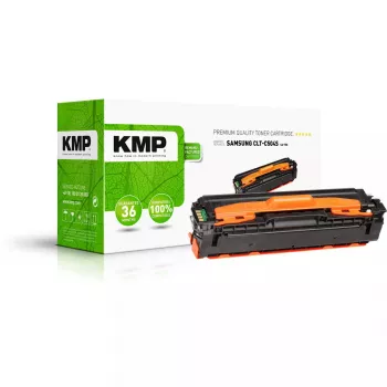 KMP dažų kasetė Samsung CLT-C504S 1800 puslapių Cian
