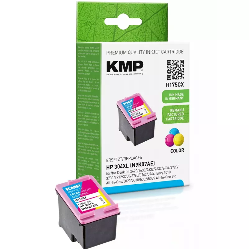 Kasetė KMP HP 304XL (N9K07AE) 3 spalvos