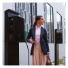 ABL eM4 Twin Black sieninė elektromobilių įkrovimo stotelė 22 kW, 2x Type 2, lauko