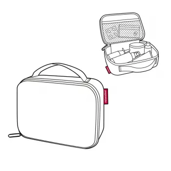 Termoindėlis Reisenthel Thermocase Dots 1,5 L juodas aliuminis poliesteris