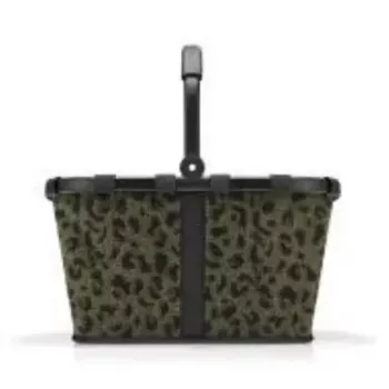 Pirkinių krepšys Reisenthel carrybag juodas/rudas, aliuminio rėmas, poliesteris, 22 L, 480×280 mm