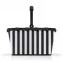 Reisenthel carrybag Black/White – sulankstomas prekių krepšys su aliumininiu rėmu, 22 L, 480×280 mm