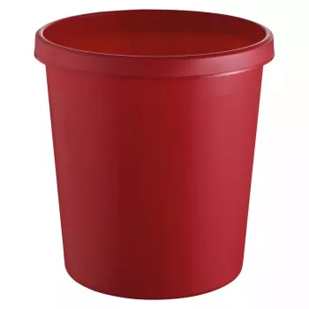 Šiukšlių dėžė apvali plastikinė raudona Helit H6105825