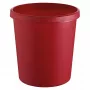 Šiukšlių dėžė apvali plastikinė raudona Helit H6105825