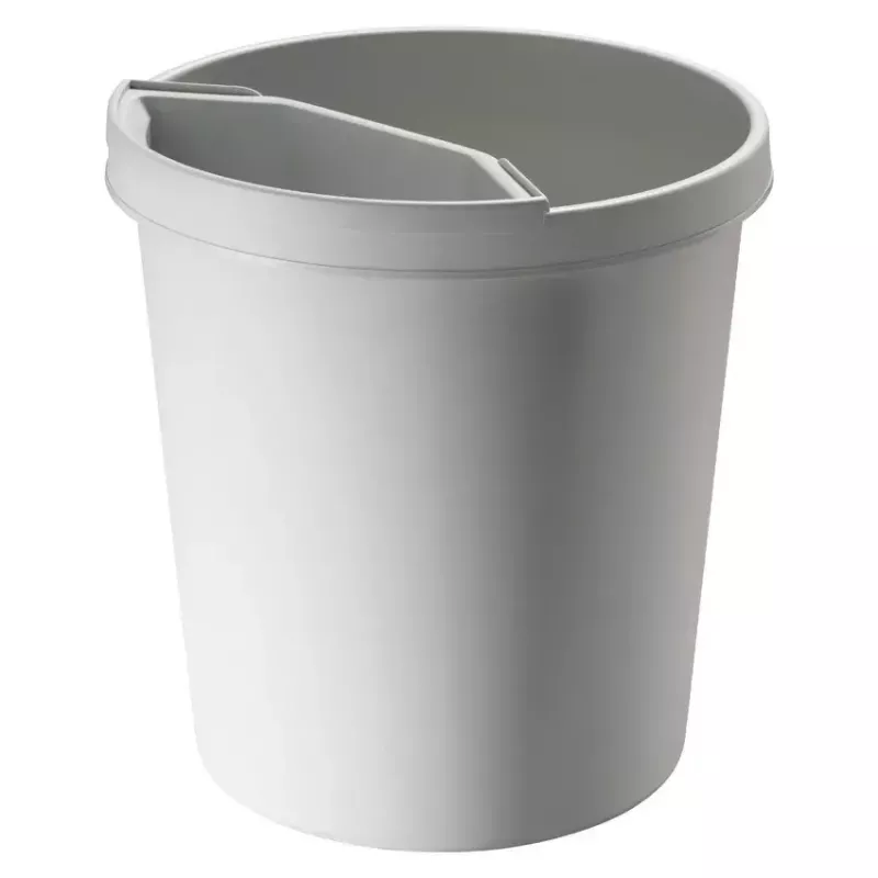Šiukšliadėžė Helit H6105882 18 L apvali plastikinė pilka