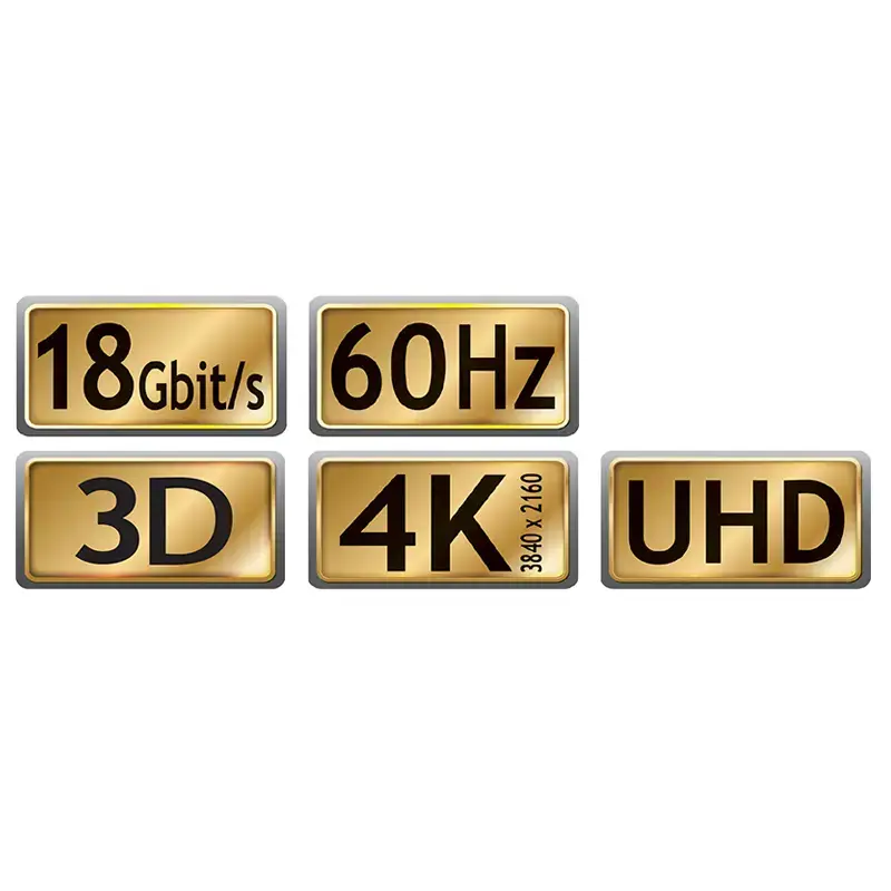 HDMI laidas MaxTrack C 215-1, HDMI A tipo į A tipą, 1 m, HDMI 2.1, 18 Gbit/s, juodas