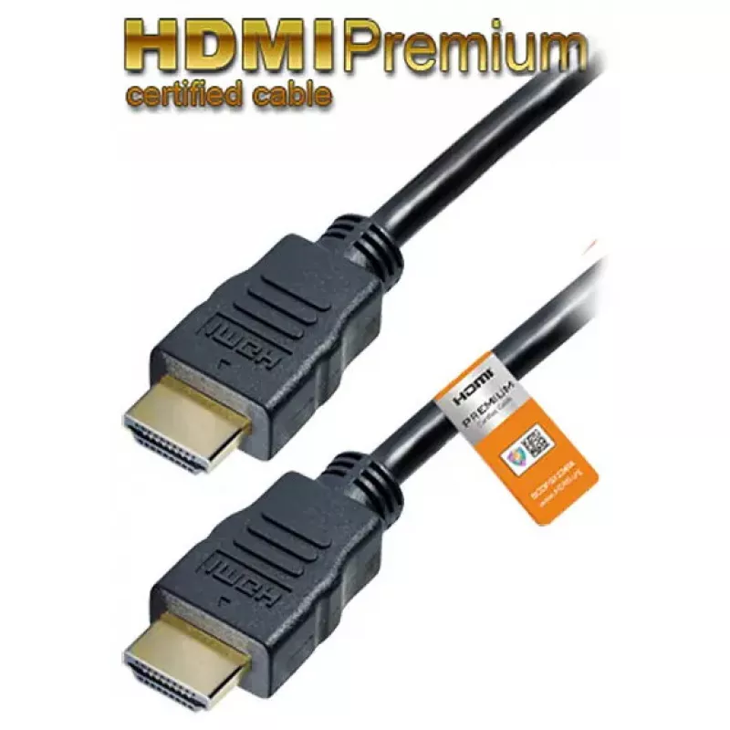 HDMI laidas MaxTrack C 215-1, HDMI A tipo į A tipą, 1 m, HDMI 2.1, 18 Gbit/s, juodas
