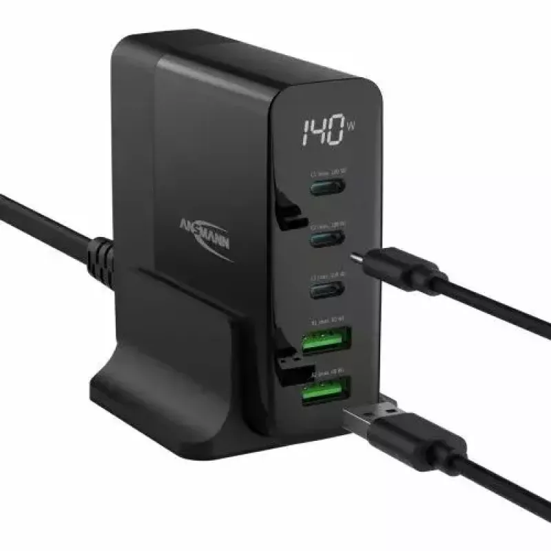 Vidinis įkroviklis Ansmann DC5140PD Universal Juodas USB Greitas Įkrovimas