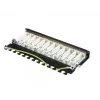 Skydinė plokštė Alcasa GC-N0121 12 prievadų, 0,5U, Cat6a, juoda