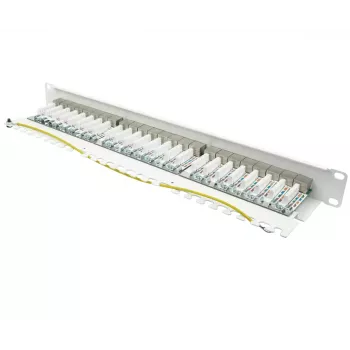 Patch Panel Alcasa GC-N0146 0.5U 24 prievadų RJ-45 Cat6a 10 Gigabit Ethernet