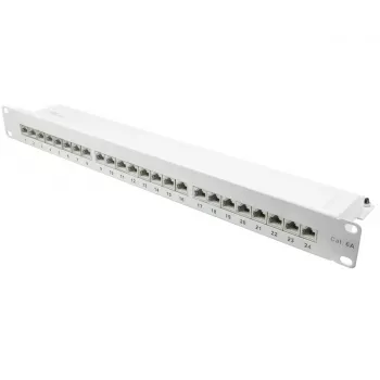 Patch Panel Alcasa GC-N0146 0.5U 24 prievadų RJ-45 Cat6a 10 Gigabit Ethernet