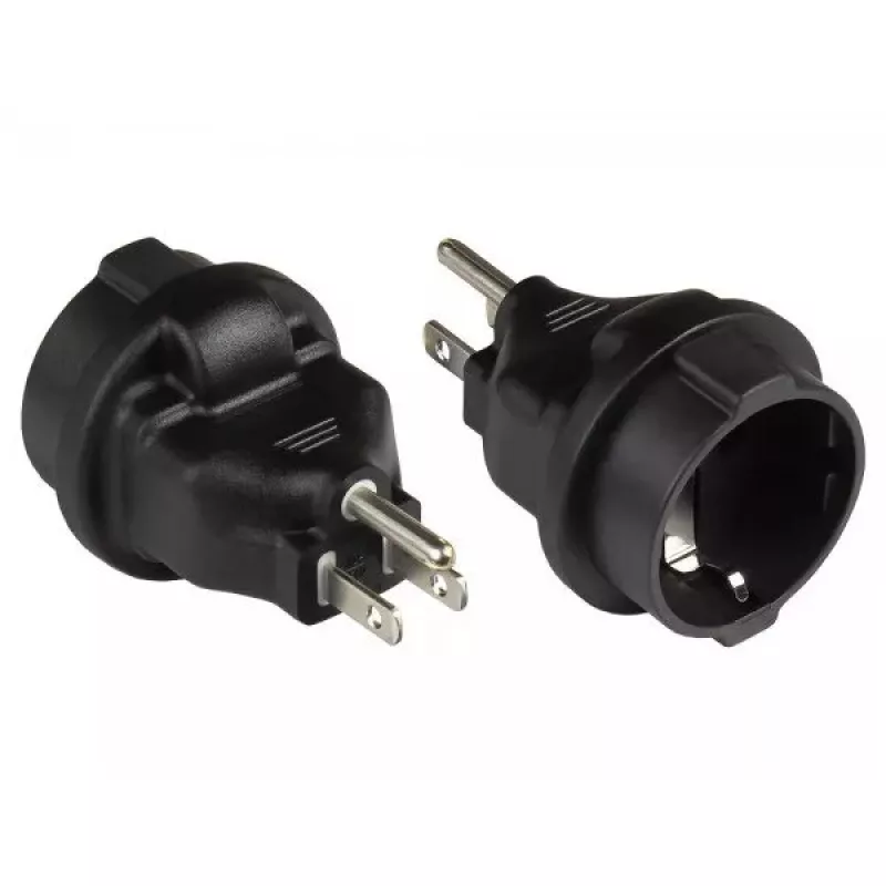 Maitinimo adapterio kištukas B tipo F tipas Juodas Alcasa PA-4502S