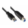 USB laidas Alcasa 2710-S002 USB 3.2 Gen 1 0,2 m juodas