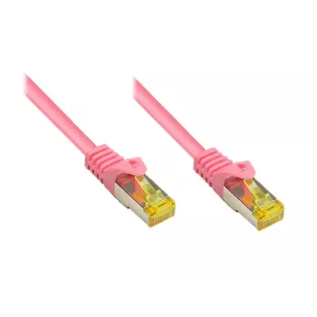 Tinklo kabelis Alcasa 50m Cat7 RJ-45 rausvas S/FTP (S-STP)