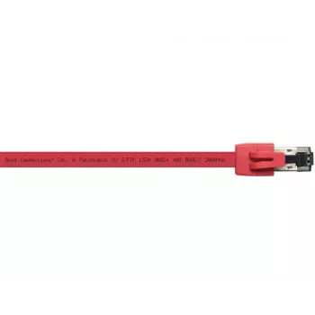 Tinklo kabelis Alcasa 8080-075R Raudonas 7,5 m Cat8.1 S/FTP