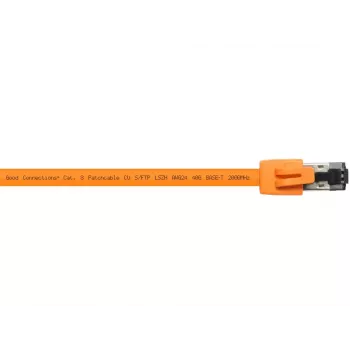 Tinklo kabelis Alcasa 8080-050O 5m Cat8.1 S/FTP Oranžinis