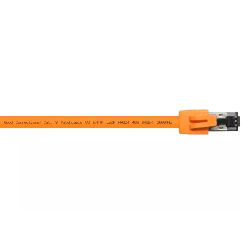 Tinklo kabelis Alcasa 8080-075O Orange 7,5 m Cat8.1 S/FTP