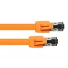 Tinklo kabelis Alcasa 8080-075O Orange 7,5 m Cat8.1 S/FTP