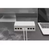 Patch panel DIGITUS Desktop modular tuščias, ekranuotas, 8 prievadų, plieninis, pilkas, montuojamas ant sienos